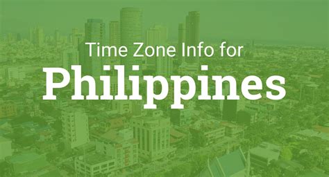 time zone for manila philippines